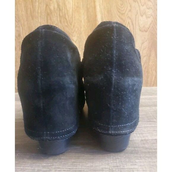 Dr Scholls Cuffed Ankle Boots Wedge Zipper Womens Size 10 - Picture 4 of 12